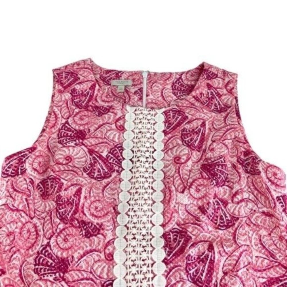 Talbots Pink Shell Pattern Sheath Dress - Picture 2 of 5
